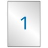 Apli Etiquetas Metalizadas Plata 210.0 x 297.0mm 20 Hojas