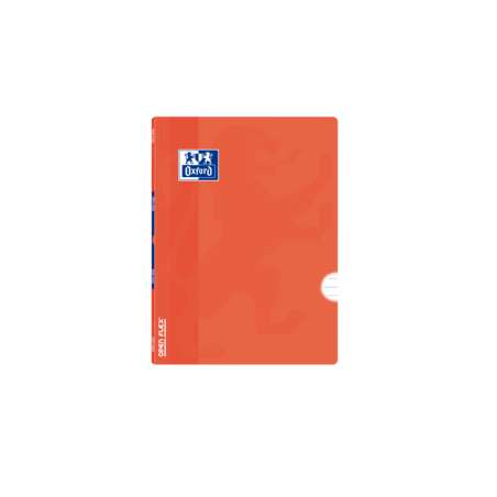 Oxford School Classic Openflex A5+ Libreta Grapada - Tapa de Plastico Resistente - 48 Hojas con 1 Linea y Margen - Color Naranja