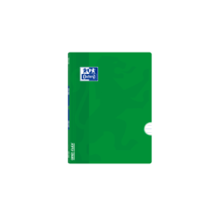 Quaderno pinzato Oxford School Classic Openflex A5+ - Copertina in plastica robusta - 1 riga con margine - 48 fogli - Colore ver
