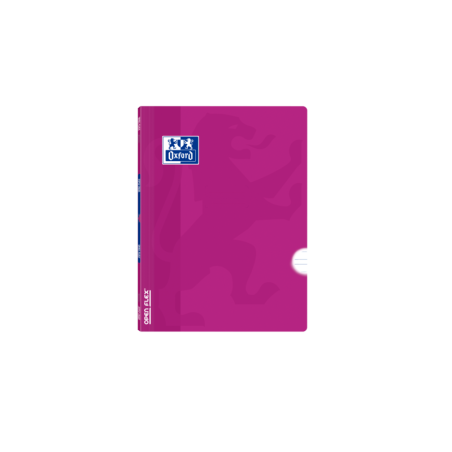Quaderno pinzato Oxford School Classic Openflex A5+ - Copertina in plastica robusta - Regola 3,5 con margine - 48 fogli - Colore