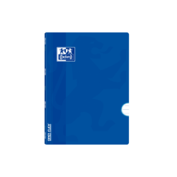 Oxford School Classic Openflex A4 - Tapa de Plastico Resistente - Libreta Grapada - 1 Linea con Margen - 48 Hojas - Color Azul