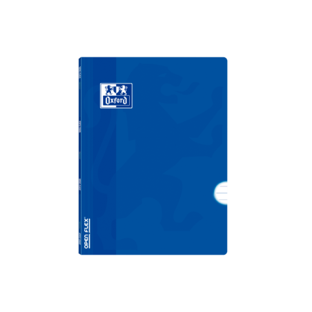 Oxford School Classic Openflex A4 - Tapa de Plastico Resistente - Libreta Grapada - 1 Linea con Margen - 48 Hojas - Color Azul