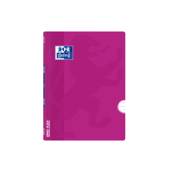 Oxford School Classic Openflex A4 - Tapa de Plastico Resistente - Libreta Grapada con Pauta 3.5 y Margen - 48 Hojas - Color Lila
