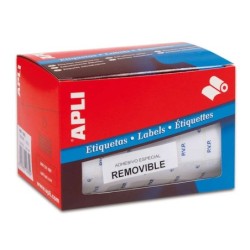 Apli Rollo Etiquetas PVP Blancas Removibles 12.0 x 18.0mm