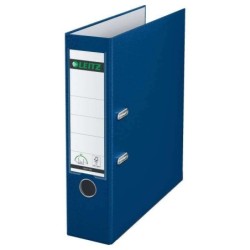 Leitz Cartella Leitz 180° Dorso in plastica A4 80 mm - Fessure, occhielli e angoli in metallo - Colore blu 20pz 20pz