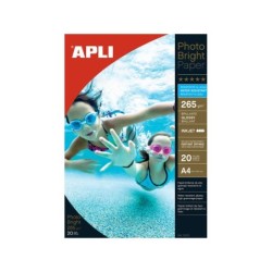 Carta fotografica Apli Photobright resistente all'acqua A4 265 g 20 fogli