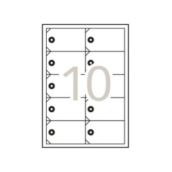 Apli Etiquetas Colgantes Imprimibles 98 x 57mm 10 Hojas