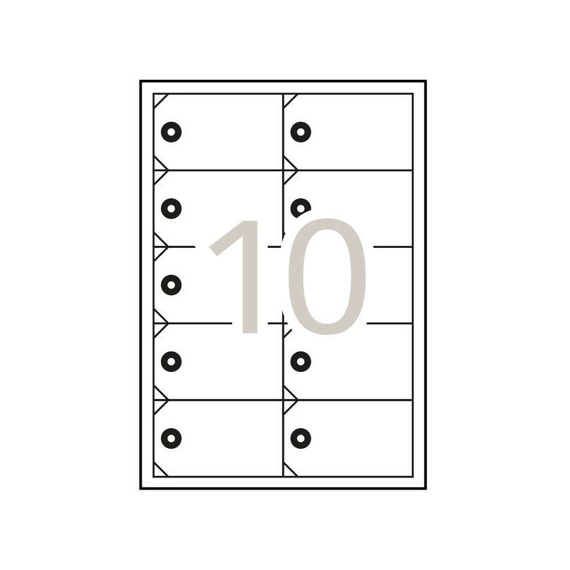 Apli Etiquetas Colgantes Imprimibles 98 x 57mm 10 Hojas