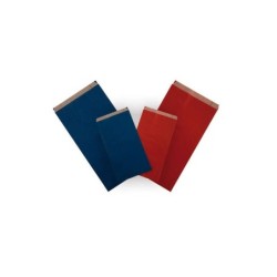 Apli Confezione da 250 Buste Kraft 11x21x5cm - Carta Kraft 50g/m² - Riutilizzabili e Riciclabili - Colore Rosso
