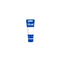 Milan Tubo de Pintura Acrilica 75ml - Pigmentos de Alta Calidad - Mezclable - Color Blanco