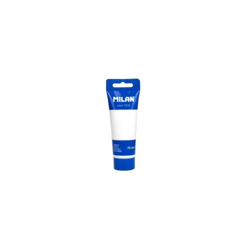 Milan Tubo de Pintura Acrilica 75ml - Pigmentos de Alta Calidad - Mezclable - Color Blanco Milan Tubo de Pintura Acrilica 75ml - Pigmentos de Alta Calidad - Mezclable - Color Blanco