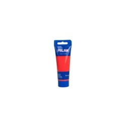 Tubo di vernice acrilica Milan da 75 ml - Pigmenti di alta qualità - Miscelabile - Colore rosso anguria 6pz 6pz