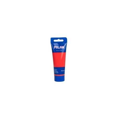 Tubo di vernice acrilica Milan da 75 ml - Pigmenti di alta qualità - Miscelabile - Colore rosso anguria 6pz 6pz