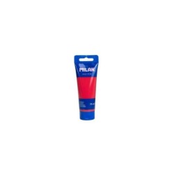 Tubo di vernice acrilica Milan da 75 ml - Pigmenti di alta qualità - Miscelabili - Colore rosso corallo 6pz 6pz