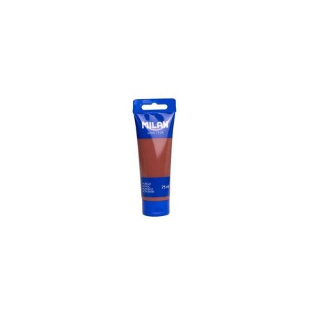 Tubo di vernice acrilica Milan da 75 ml - Pigmenti di alta qualità - Miscelabile - Colore marrone 6pz 6pz