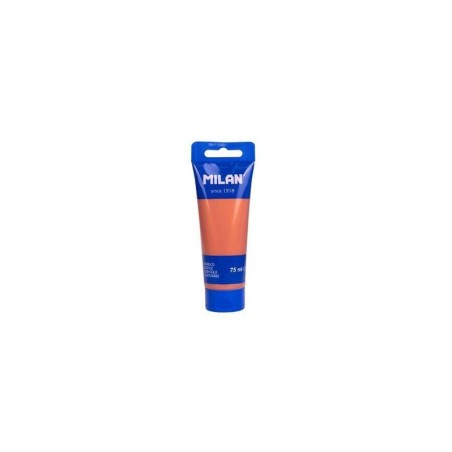 Tubo di vernice acrilica Milan da 75 ml - Pigmenti di alta qualità - Miscelabile - Colore rame 6pz 6pz