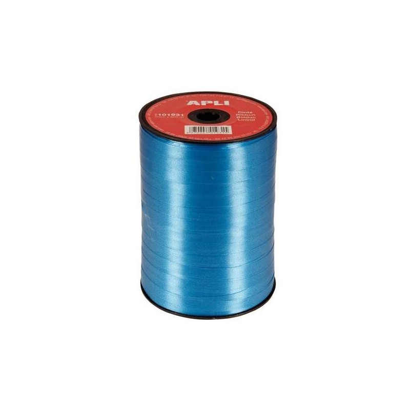 Apli Rollo de Cinta para Envolver Regalos de 7mmx500m - Color Azul Apli Rollo de Cinta para Envolver Regalos de 7mmx500m - Color Azul