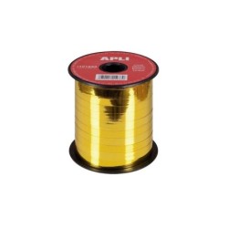 Apli Rollo de Cinta para Envolver Regalos de 7mmx250m - Acabado Brillante - Color Oro