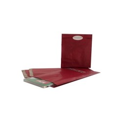 Apli Pack de 250 Sobres Kraft - Tamaño 24x43x7mm - Papel Kraft 50g/m² - Reutilizables y Reciclables - Color Rojo