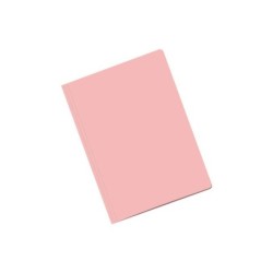 Dohe Pack de 50 Subcarpetas de Cartulina - Tamaño Folio - Ranura para Fastener - Color Rosa Claro