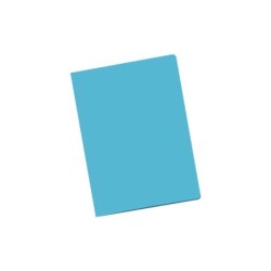 Dohe Pack de 50 Subcarpetas de Cartulina - Tamaño Folio - Ranura para Fastener - Color Azul Claro