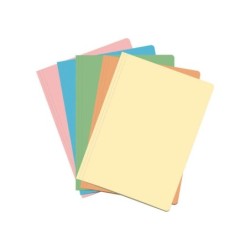 Dohe Confezione da 50 sottocartelle in cartoncino - Formato Folio - Slot per chiusura - Colori assortiti