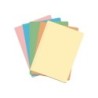 Dohe Confezione da 50 sottocartelle in cartoncino - Formato Folio - Slot per chiusura - Colori assortiti