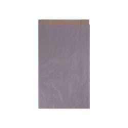 Buste Kraft Apli Argento 24x43x7mm - Carta Kraft 50g/m² - Riutilizzabili e Riciclabili - Confezione da 250