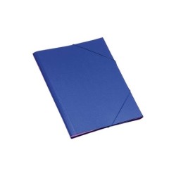 Cartellina classificatrice Dohe 12 dipartimenti - Formato Folio - Cartoncino laminato - Chiusura con elastici - Colore blu