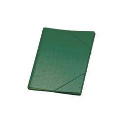 Dohe Carpeta Clasificadora 12 Departamentos - Formato Folio - Carton Plastificado - Cierre con Gomas - Color Verde