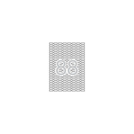 Apli Etiquetas Blancas Removibles Joyeria 45.0 x 8.0mm 25 Hojas