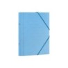 Cartellina classificatrice Dohe 12 dipartimenti - Formato Folio - Cartoncino laminato - Chiusura con elastici - Colore azzurro