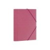 Cartellina classificatrice Dohe 12 dipartimenti - Formato Folio - Cartoncino laminato - Chiusura con elastici - Colore rosa