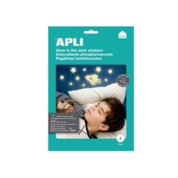 Apli Etiquetas Brillo en la Oscuridad 210 x 297mm 5 Hojas