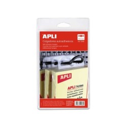 Appendiabiti Autoadesivi Eurohole Apli 34x48mm - Ideali per Prodotti di Peso Basso e Medio - Borsa da 100 Unità 5pz 5pz