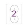 Etichette Apli rimovibili per CD/DVD Mega Matte formato 25 fogli I/L/C