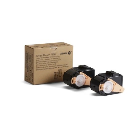 Confezione da 2 cartucce toner originali Xerox Phaser 7100 gialla - 106R02604