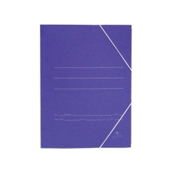 Mariola Carpeta de Carton Sencilla Folio 500gr/m2 - Medidas 34x25x1cm - Cierre con Goma Elastica - Color Azul mate