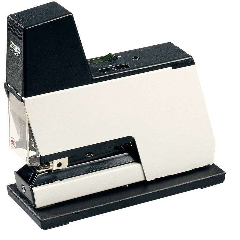 Rapid Grapadora Electrica Classic 105E - 50 Hojas - Grapado de Embalaje y Oficina - Grapas 66 - Conexion en Serie - Blanco/Negro Rapid Grapadora Electrica Classic 105E - 50 Hojas - Grapado de Embalaje y Oficina - Grapas 66 - Conexion en Serie - Blanco/Negro