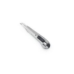 Dahle 10880 Profesional Cuter con Cuchilla de 9mm - Cuerpo Metalico - Mecanismo Automatico de Bloqueo - Guia Metalica