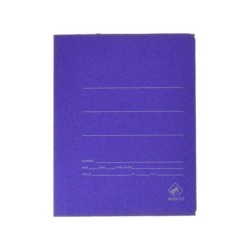 Mariola Carpeta de Carton con Bolsa Folio 500gr/m2 - Medidas 34x25x1cm - Cierre con Goma Elastica - Color Azul Mate
