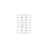Apli Etiquetas Translucidas Resistentes Intemperie 63.5 x 38.1mm 20 Hojas