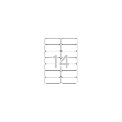 Apli Etiquetas Translucidas Resistentes Intemperie 99.1 x 38.1mm 20 Hojas