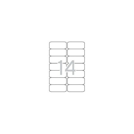 Apli Etiquetas Translucidas Resistentes Intemperie 99.1 x 38.1mm 20 Hojas