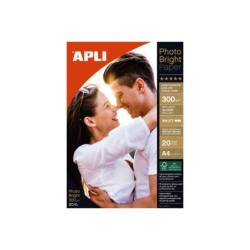 Carta fotografica Apli Photobright a lunga durata A4 300 g 20 fogli