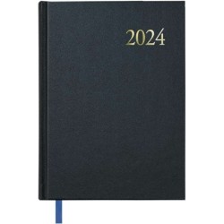 Agenda annuale Dohe Segovia - Giorno per giorno - Dimensioni 14x20 cm - Colore nero