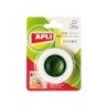 Apli Cinta Adhesiva Invisible 19mm x 33m - Facil de Cortar - Resistente - Ideal para Uso en Oficina - Transparente