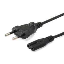 Dotare il cavo di alimentazione da C7 a Schuko CEE7 maschio/maschio 1,8 m