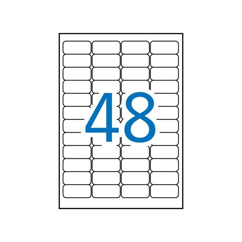 Etichette di sicurezza Apli bianche 45,7 x 21,2 mm 10 fogli Etichette di sicurezza Apli bianche 45,7 x 21,2 mm 10 fogli