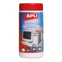 Salviette umidificate antistatiche Apli - 100 unità - Pulizia e miglioramento delle prestazioni delle apparecchiature elettronic